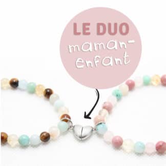 Duo avec 2 bracelets maman et fille ou maman et garçon