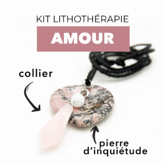 Kit avec pierres naturelles pour l'amour et la tendresse